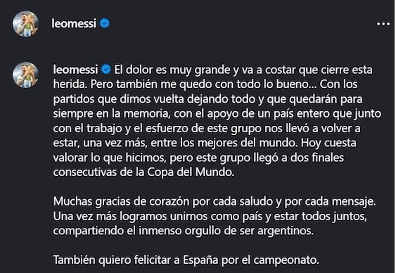 POSTEO MESSI